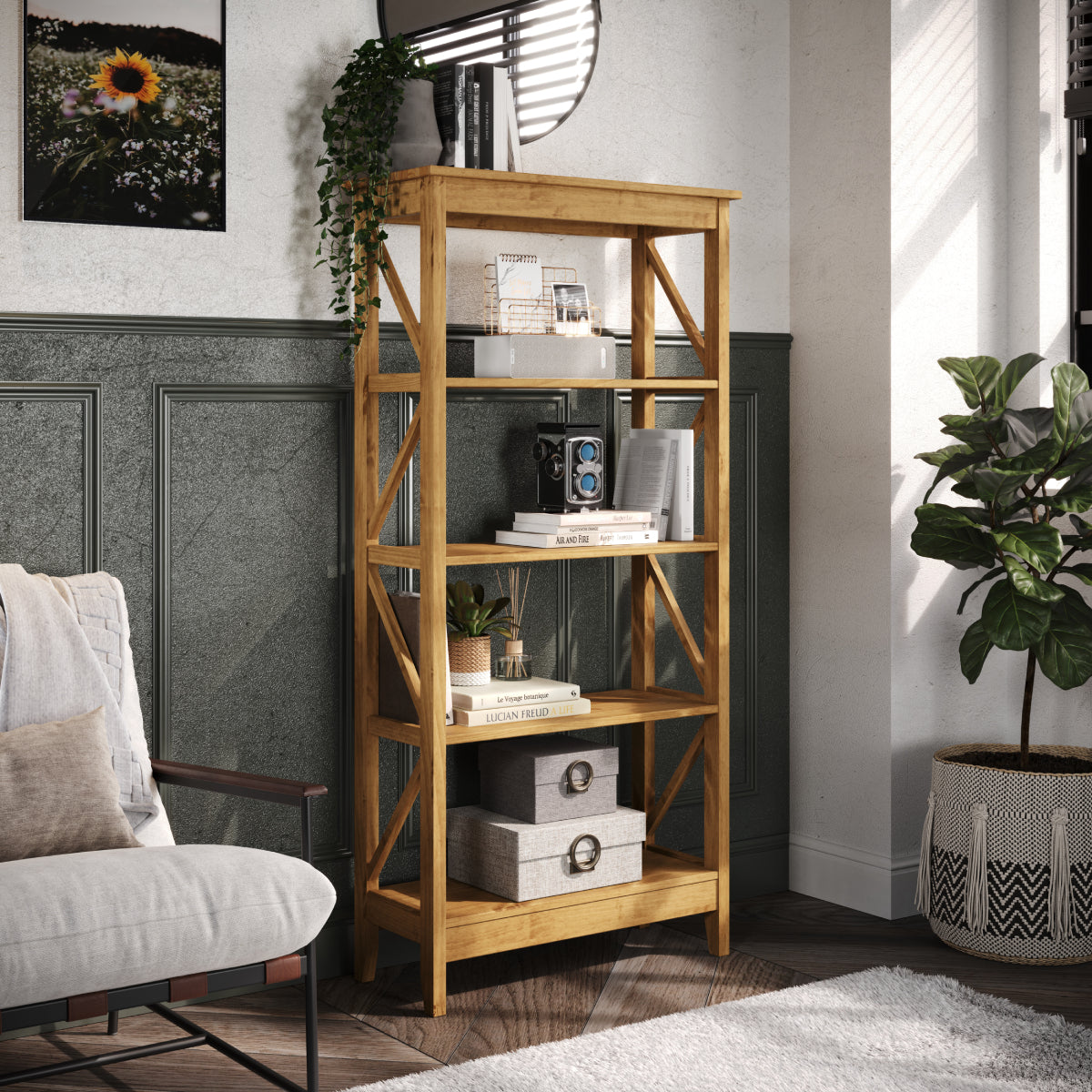 Custom Wooden Shelving Unit