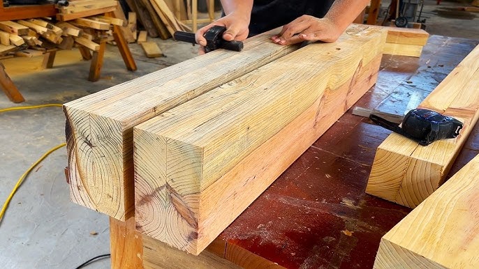 Hands Crafting Wood with Marking Gauge